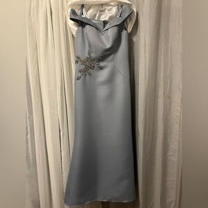 Mother of the Bride/Groom or Grad Marsoni Strapless Gray Embellished Dress